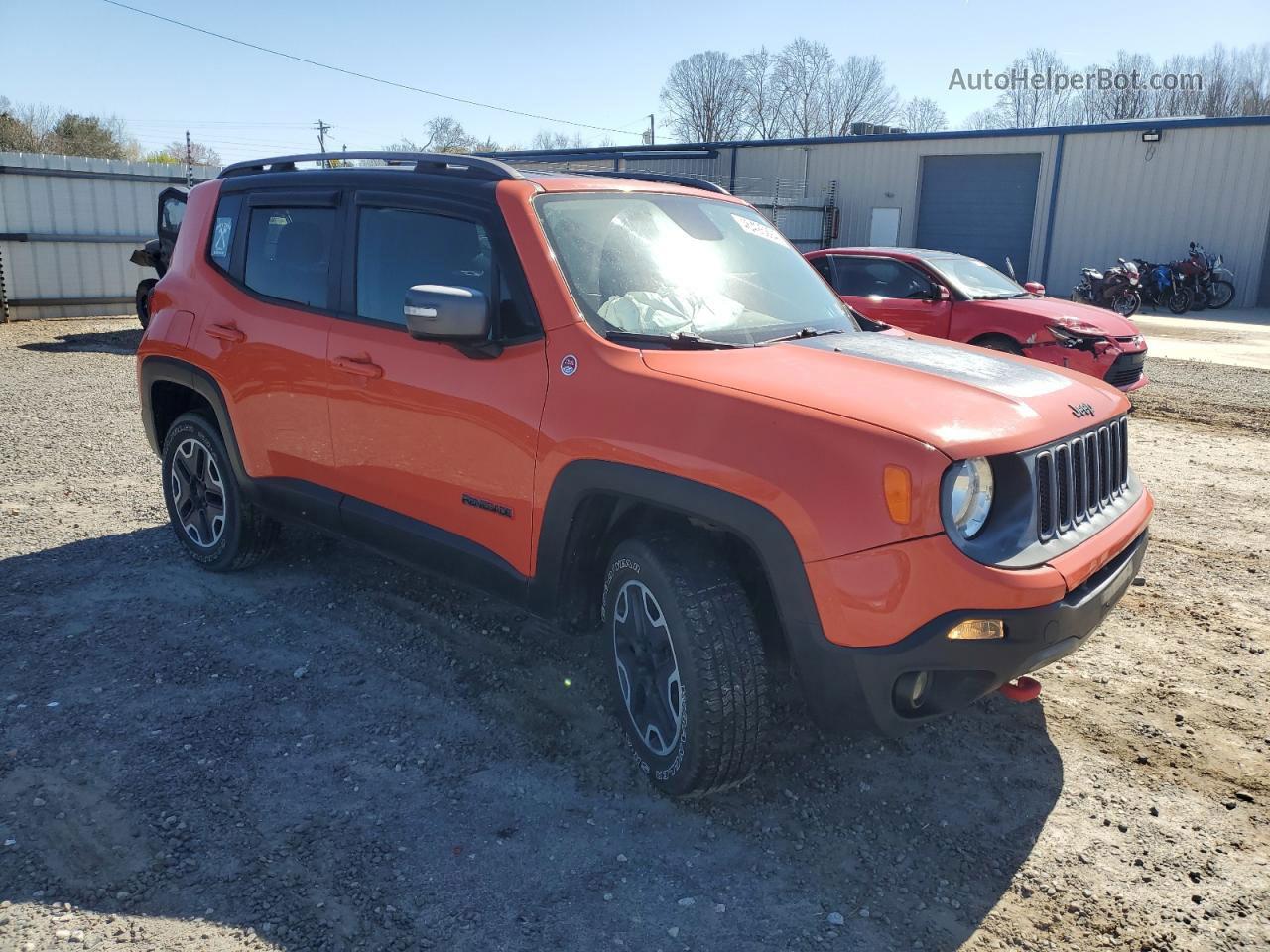 2015 Jeep Renegade Trailhawk Orange vin: ZACCJBCT4FPB32905