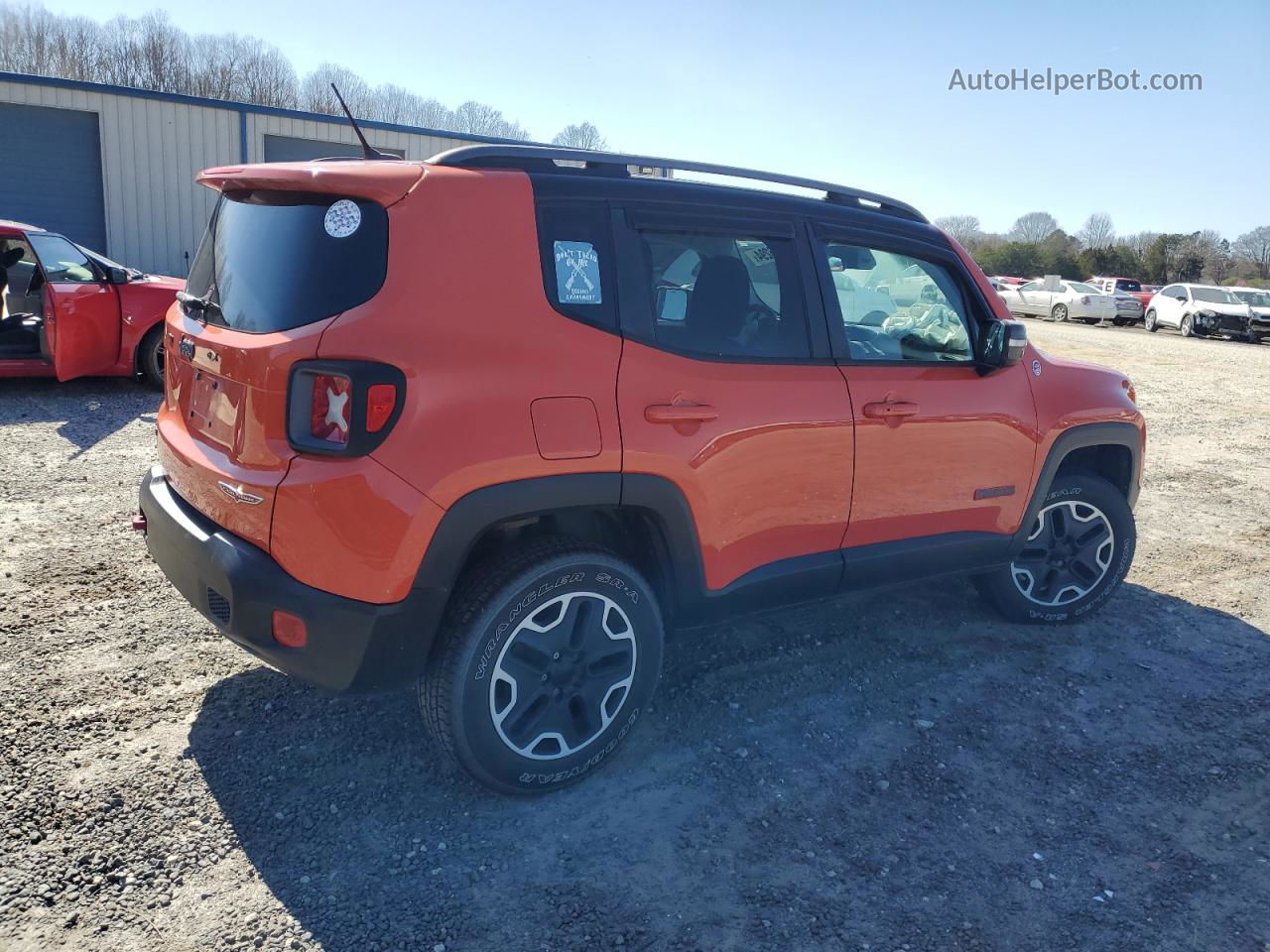 2015 Jeep Renegade Trailhawk Orange vin: ZACCJBCT4FPB32905