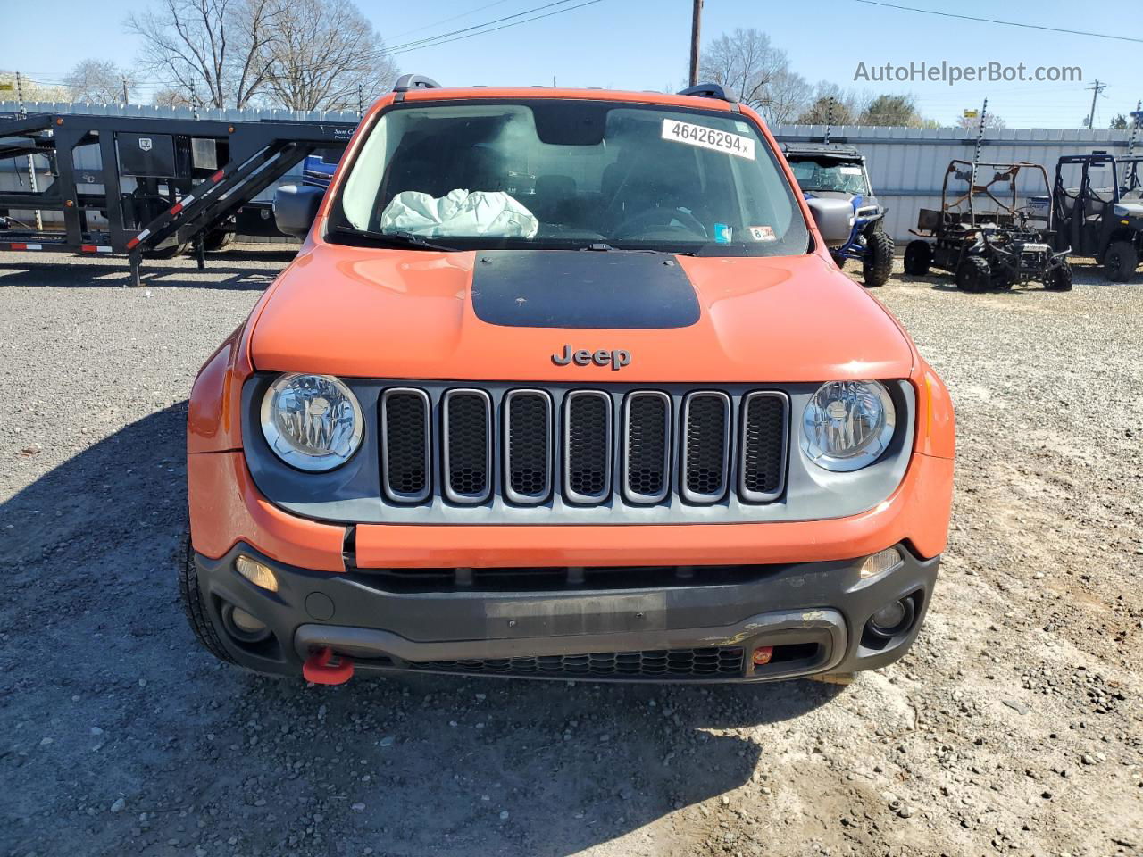 2015 Jeep Renegade Trailhawk Orange vin: ZACCJBCT4FPB32905