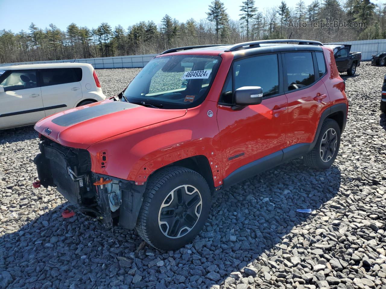 2015 Jeep Renegade Trailhawk Красный vin: ZACCJBCT4FPB44245