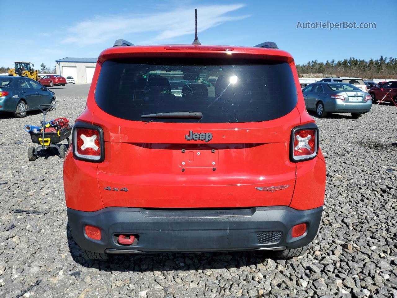 2015 Jeep Renegade Trailhawk Red vin: ZACCJBCT4FPB44245