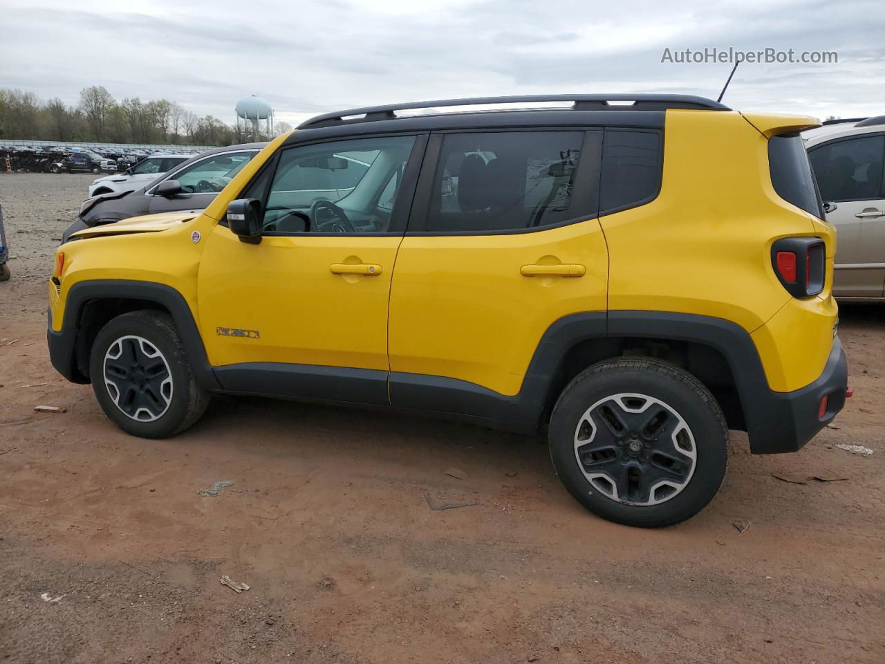 2015 Jeep Renegade Trailhawk Yellow vin: ZACCJBCT4FPB50918