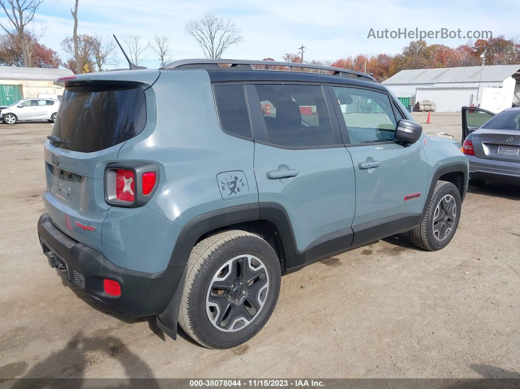 2015 Jeep Renegade Trailhawk Gray vin: ZACCJBCT4FPB85863