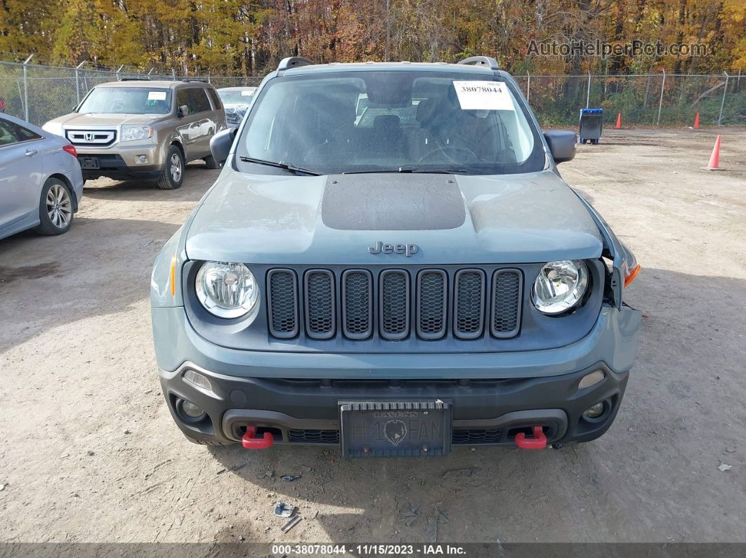 2015 Jeep Renegade Trailhawk Gray vin: ZACCJBCT4FPB85863