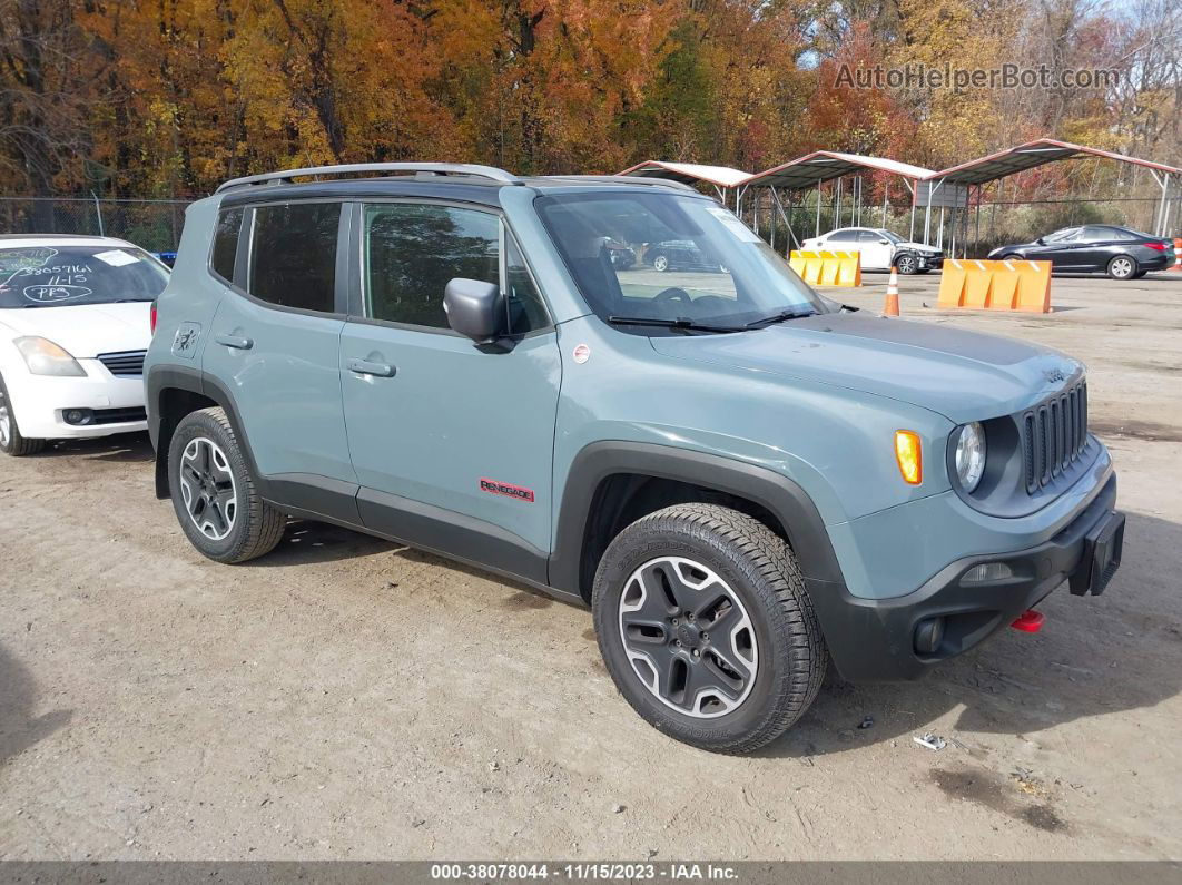 2015 Jeep Renegade Trailhawk Gray vin: ZACCJBCT4FPB85863