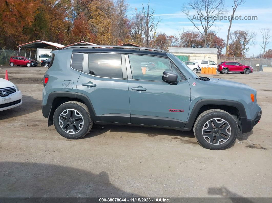 2015 Jeep Renegade Trailhawk Gray vin: ZACCJBCT4FPB85863