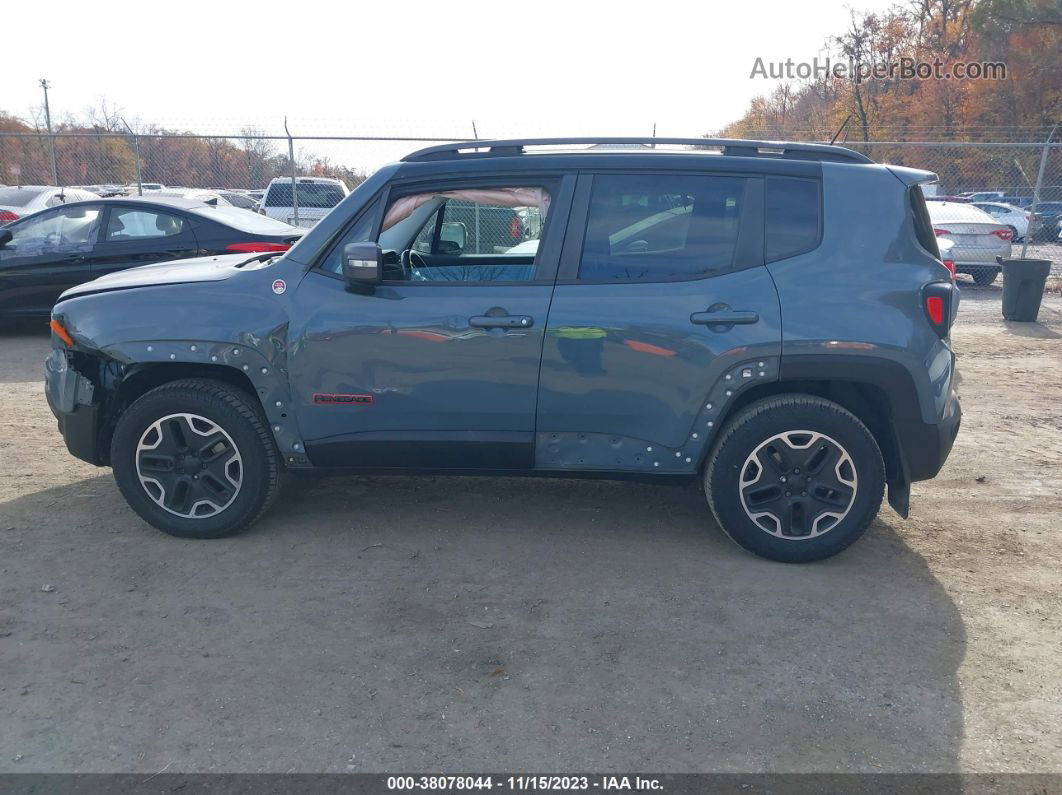 2015 Jeep Renegade Trailhawk Gray vin: ZACCJBCT4FPB85863