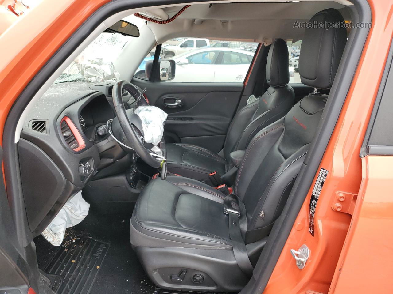 2015 Jeep Renegade Trailhawk Orange vin: ZACCJBCT5FPB88173