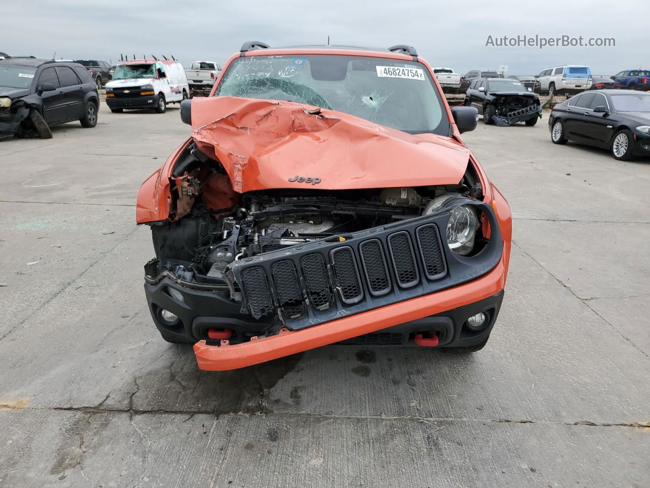 2015 Jeep Renegade Trailhawk Orange vin: ZACCJBCT5FPB88173