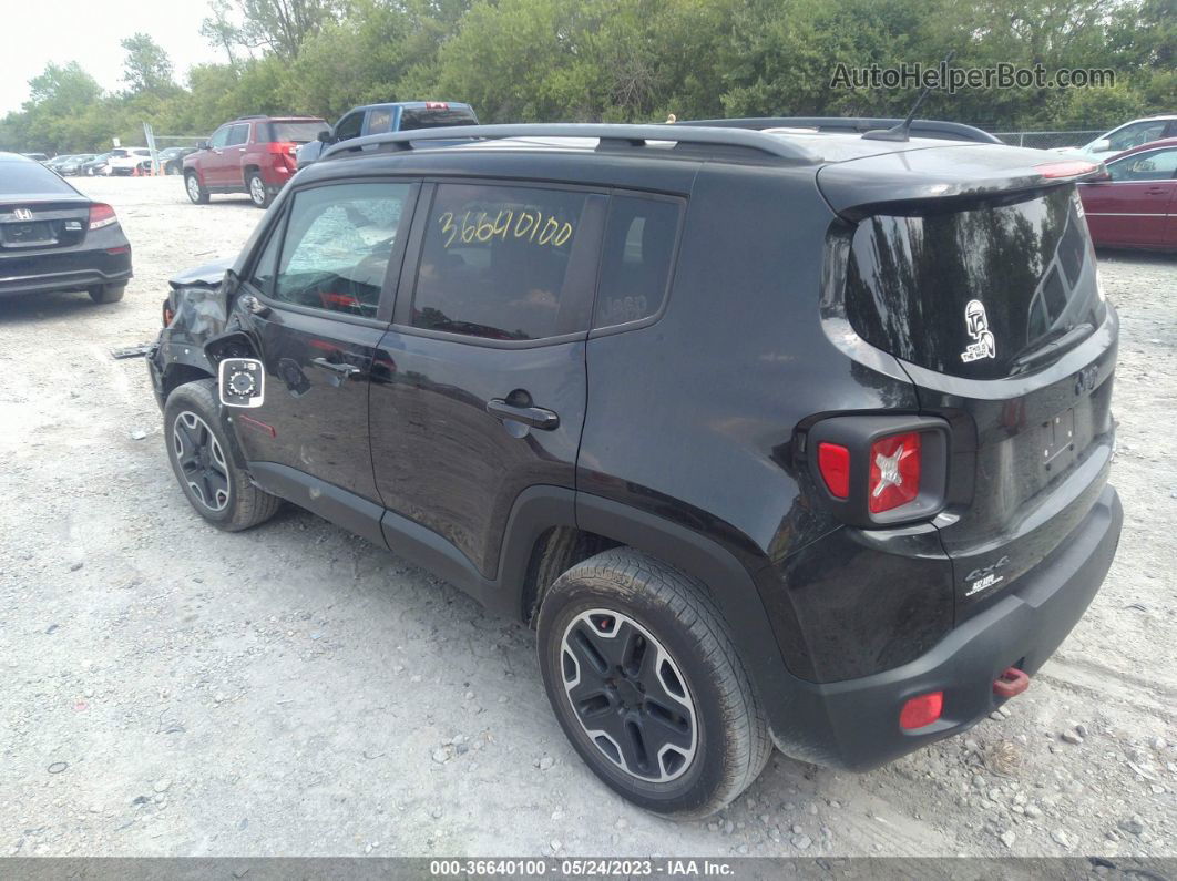 2015 Jeep Renegade Trailhawk Black vin: ZACCJBCT5FPB96032