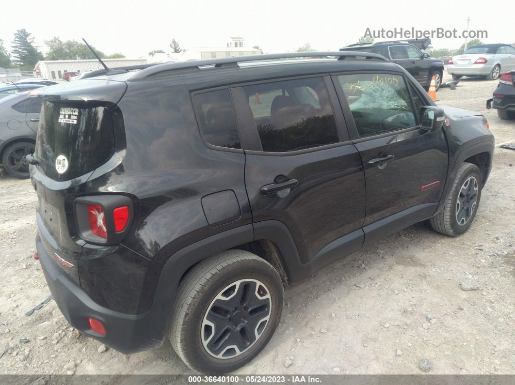 2015 Jeep Renegade Trailhawk Black vin: ZACCJBCT5FPB96032