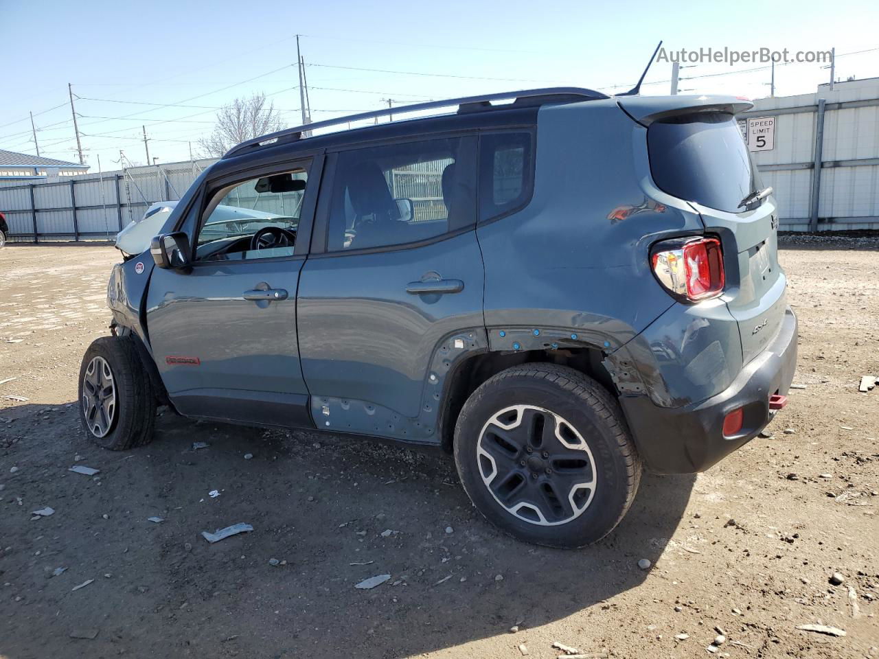 2015 Jeep Renegade Trailhawk Синий vin: ZACCJBCT5FPC15663