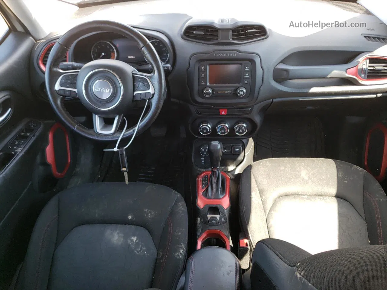 2015 Jeep Renegade Trailhawk Белый vin: ZACCJBCT7FPB79510