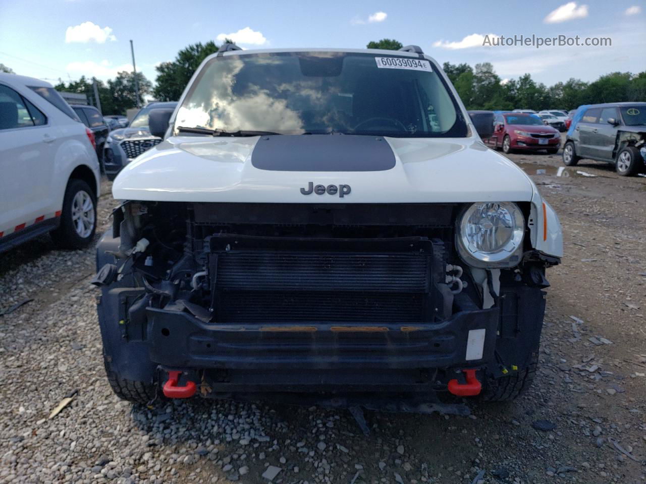 2015 Jeep Renegade Trailhawk White vin: ZACCJBCT7FPB79510