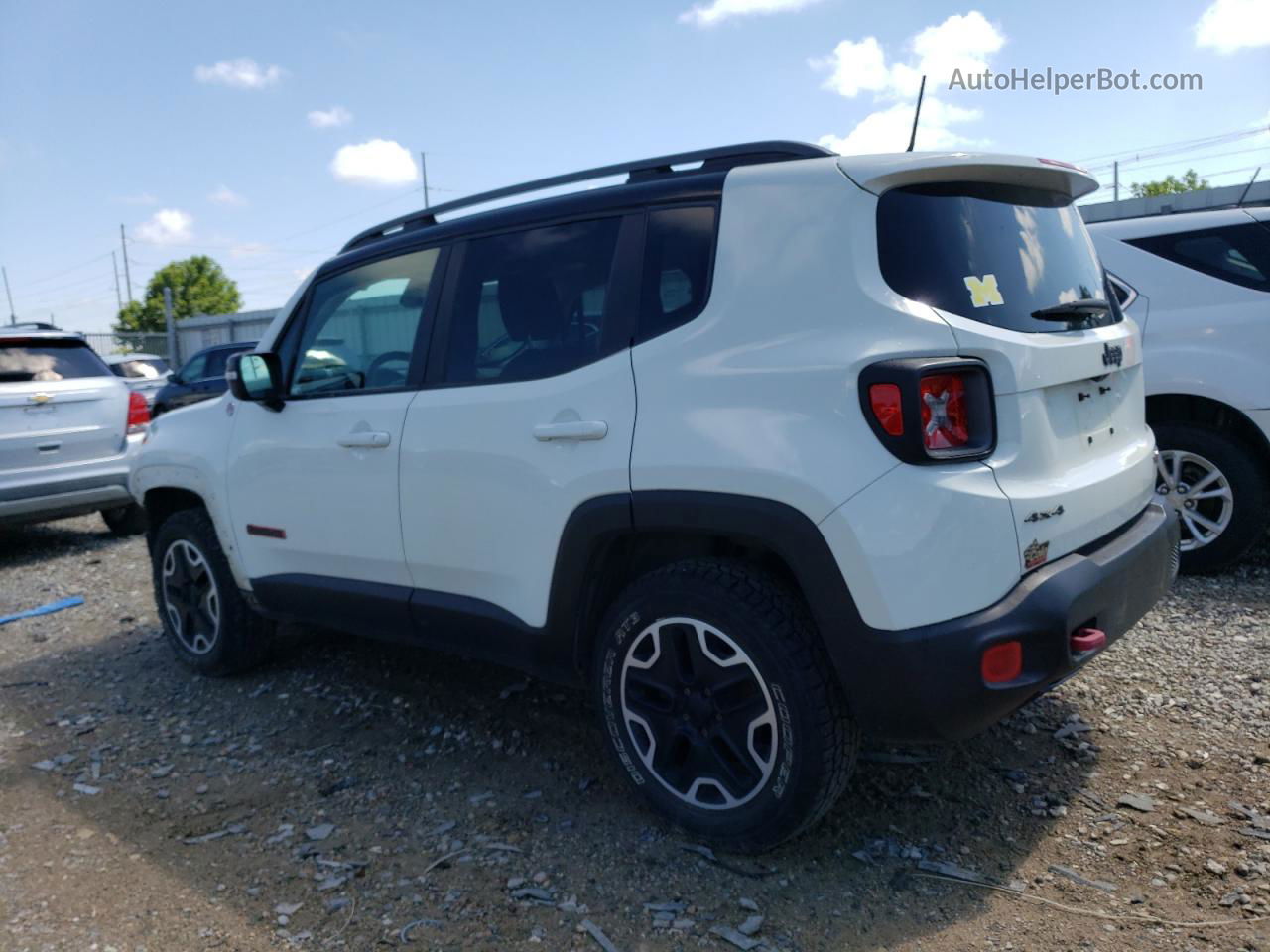 2015 Jeep Renegade Trailhawk Белый vin: ZACCJBCT7FPB79510