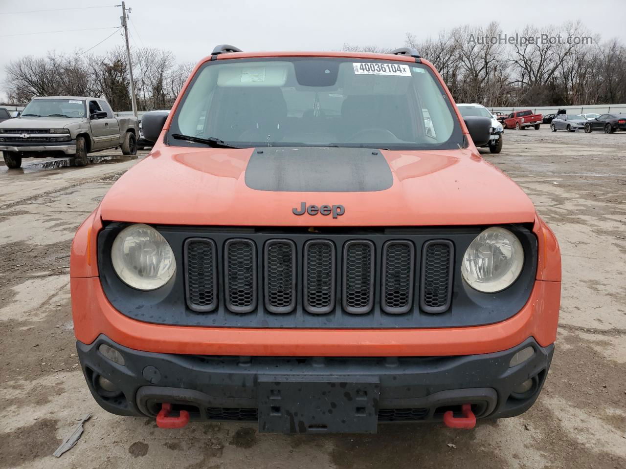 2015 Jeep Renegade Trailhawk Orange vin: ZACCJBCT7FPB92631