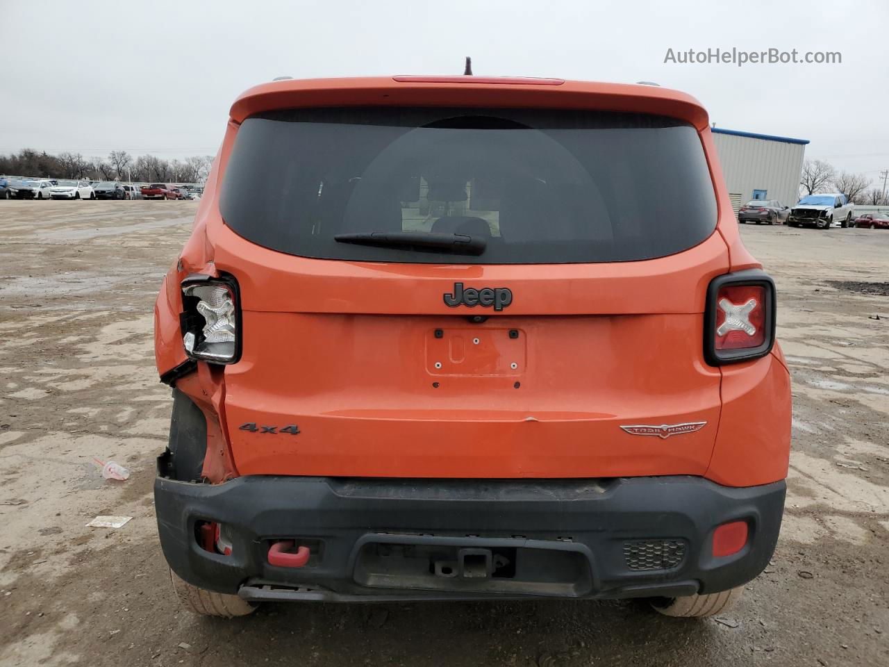 2015 Jeep Renegade Trailhawk Orange vin: ZACCJBCT7FPB92631