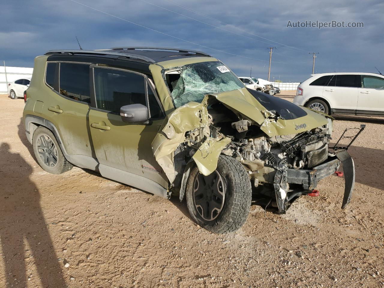 2015 Jeep Renegade Trailhawk Green vin: ZACCJBCT7FPC16247