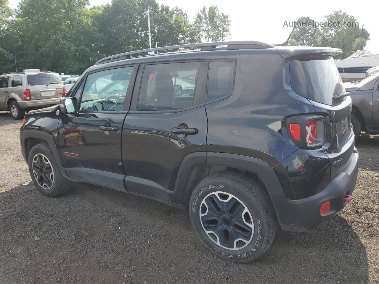 2015 Jeep Renegade Trailhawk Black vin: ZACCJBCT8FPB25455