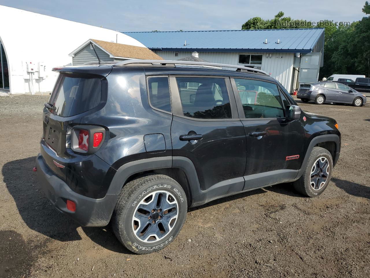 2015 Jeep Renegade Trailhawk Black vin: ZACCJBCT8FPB25455