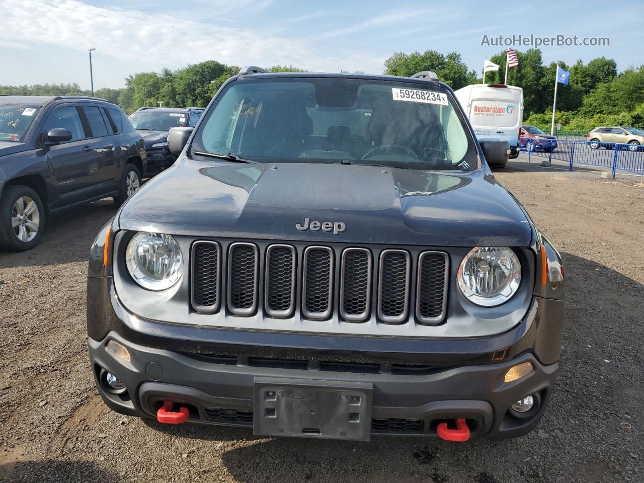 2015 Jeep Renegade Trailhawk Black vin: ZACCJBCT8FPB25455