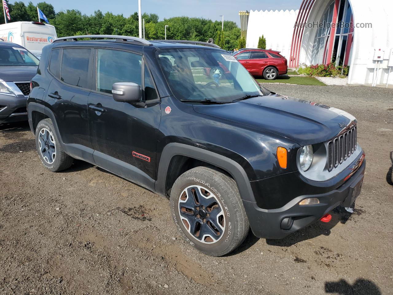 2015 Jeep Renegade Trailhawk Black vin: ZACCJBCT8FPB25455