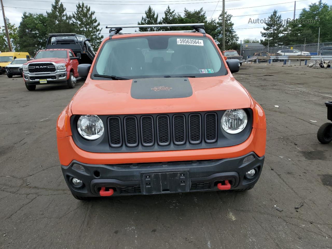 2015 Jeep Renegade Trailhawk Orange vin: ZACCJBCT8FPB46421