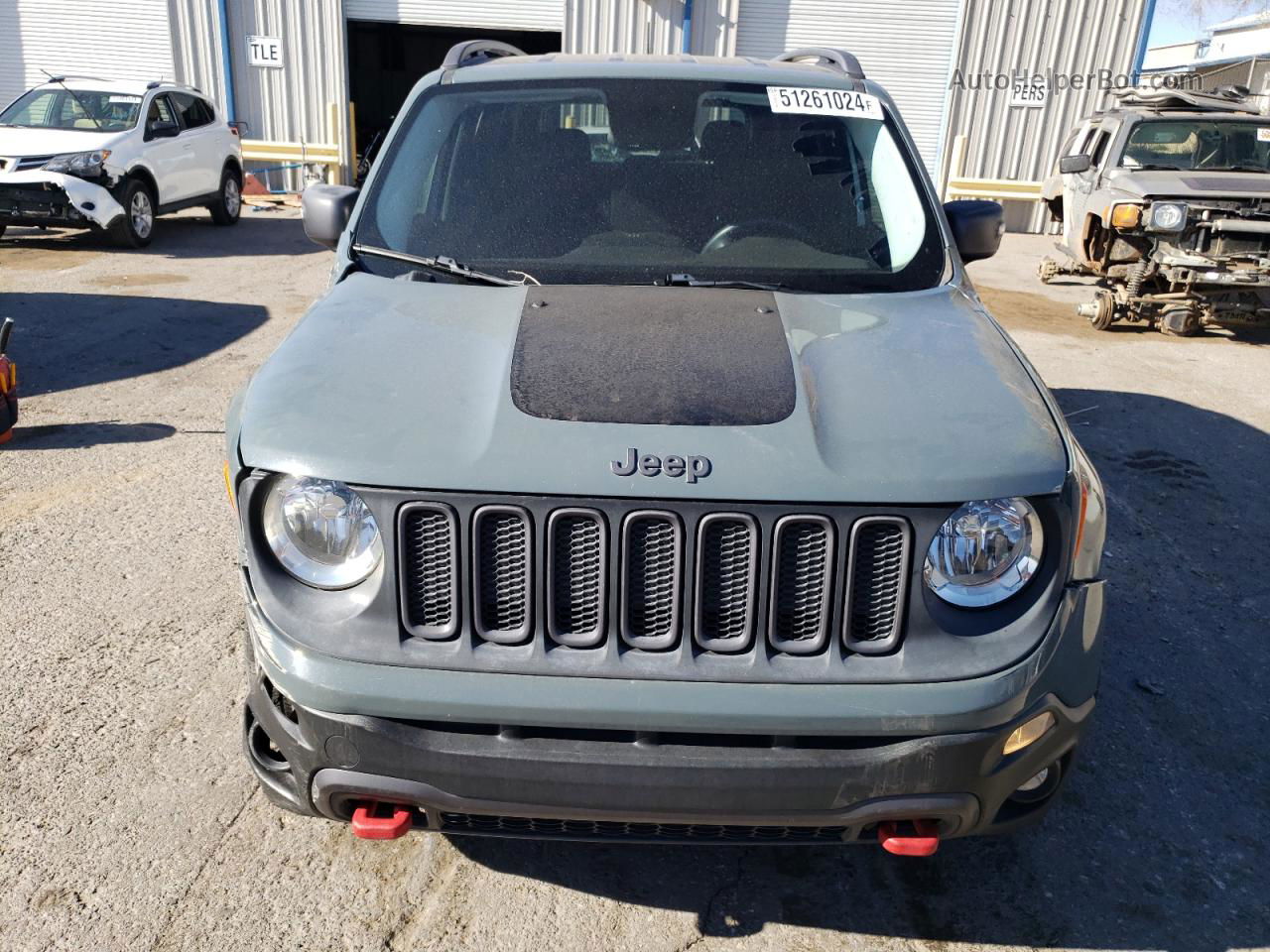 2015 Jeep Renegade Trailhawk Gray vin: ZACCJBCT8FPC17987