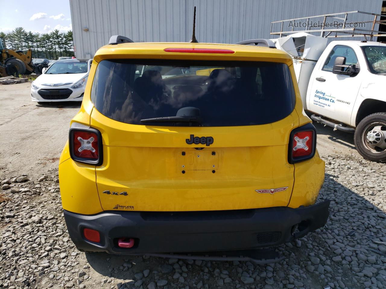 2015 Jeep Renegade Trailhawk Yellow vin: ZACCJBCT9FPB90461