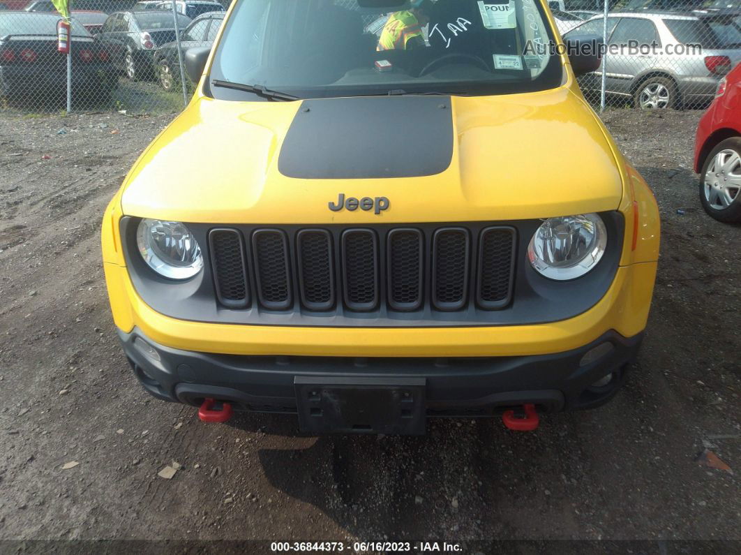 2015 Jeep Renegade Trailhawk Yellow vin: ZACCJBCT9FPC01636