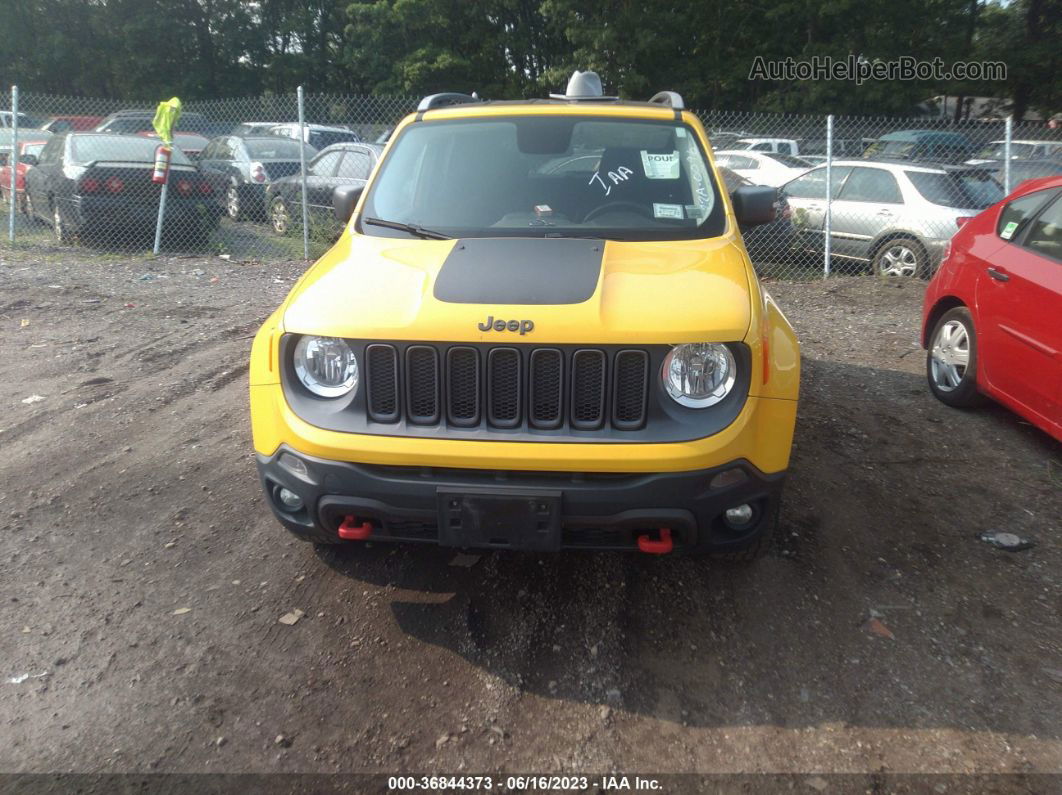 2015 Jeep Renegade Trailhawk Yellow vin: ZACCJBCT9FPC01636