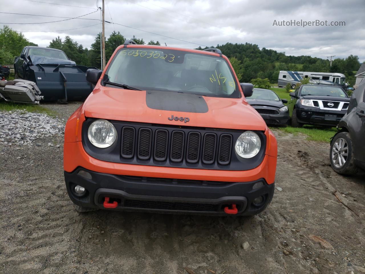 2015 Jeep Renegade Trailhawk Orange vin: ZACCJBCT9FPC44468