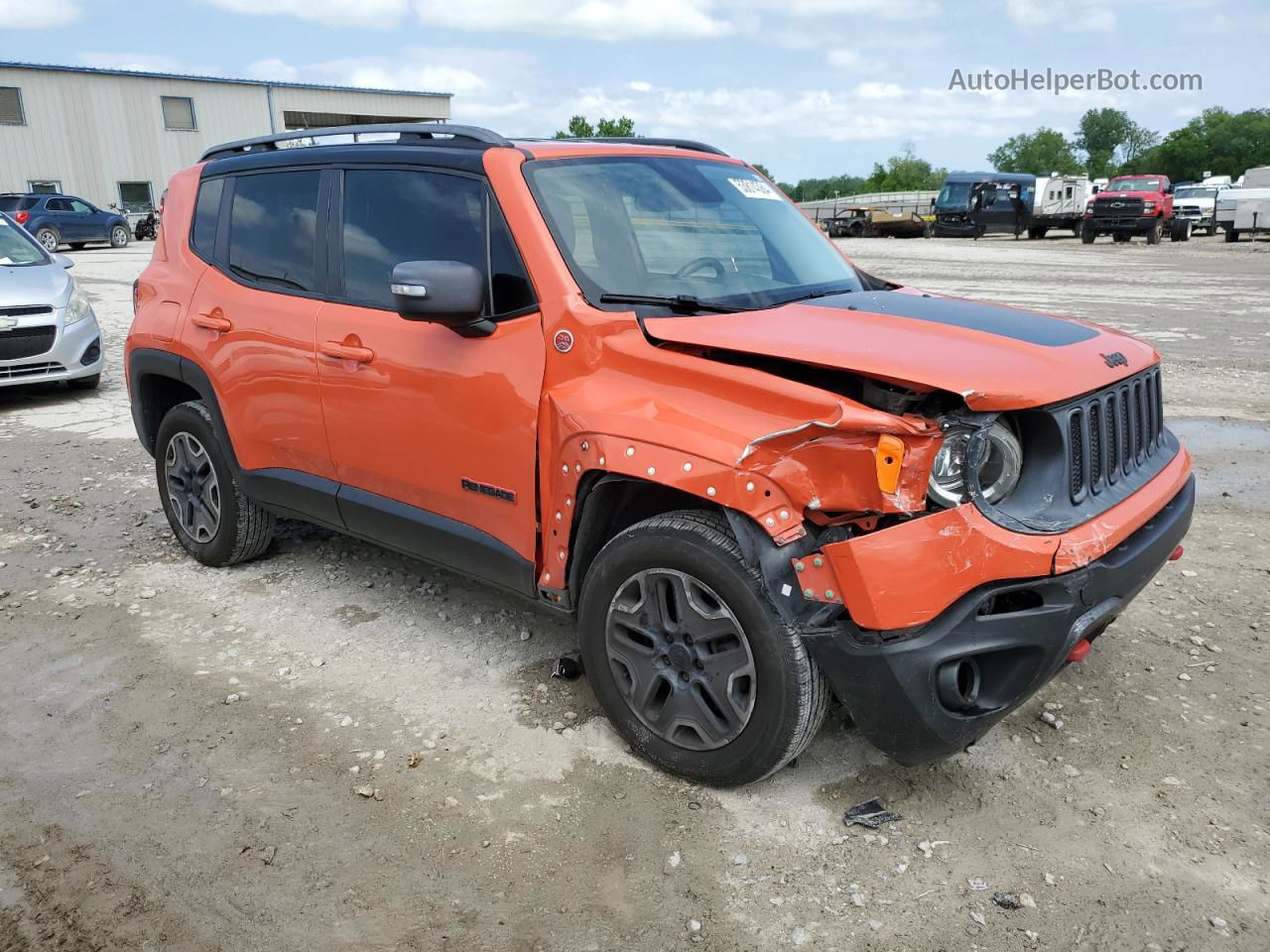 2015 Jeep Renegade Trailhawk Оранжевый vin: ZACCJBCTXFPB37574