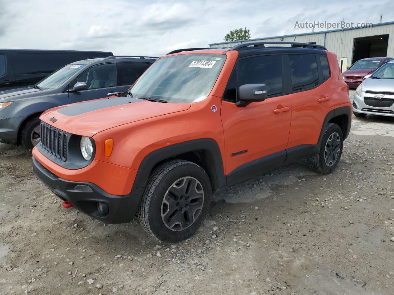 2015 Jeep Renegade Trailhawk Orange vin: ZACCJBCTXFPB37574