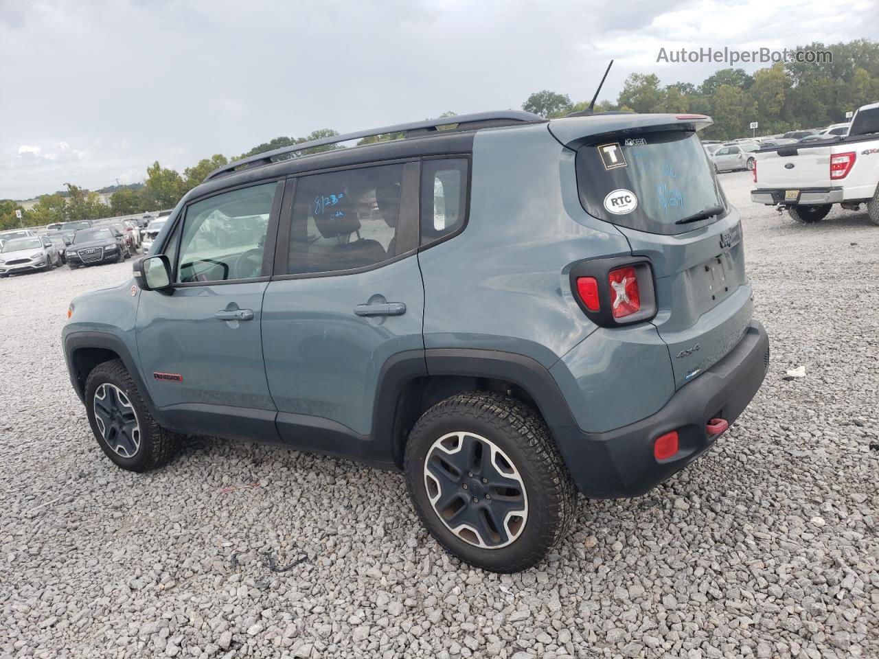 2015 Jeep Renegade Trailhawk Gray vin: ZACCJBCTXFPC21796