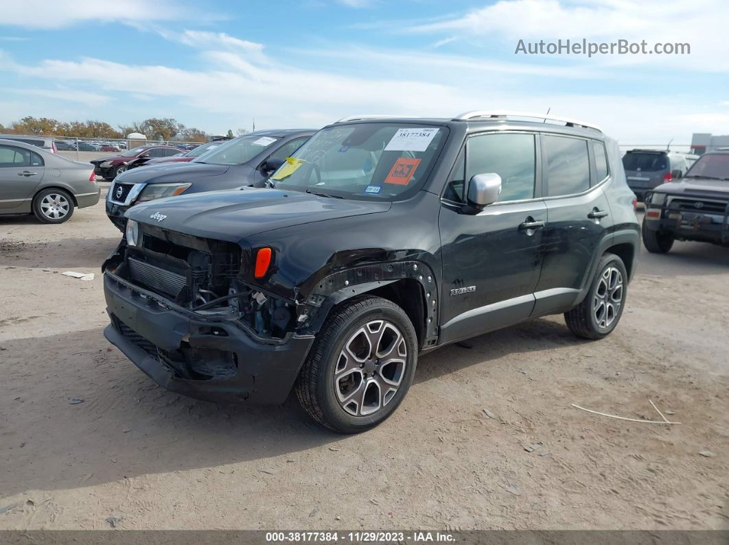 2017 Jeep Renegade Limited 4x4 Black vin: ZACCJBDB0HPE66339