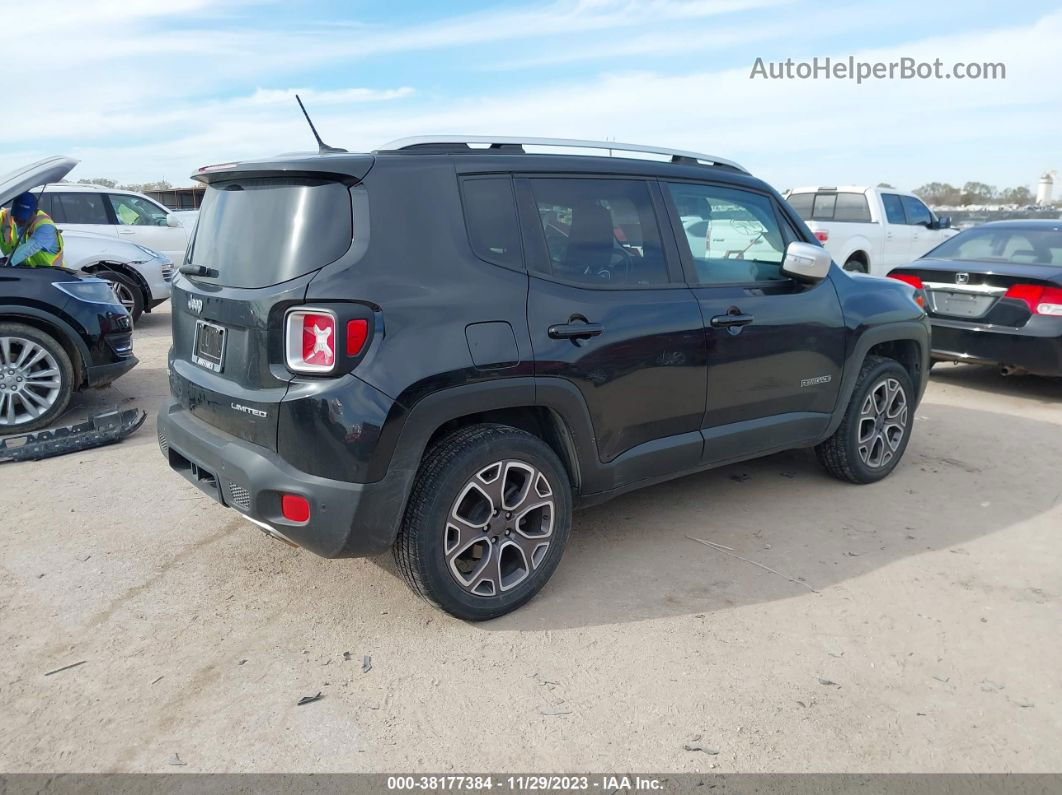 2017 Jeep Renegade Limited 4x4 Black vin: ZACCJBDB0HPE66339