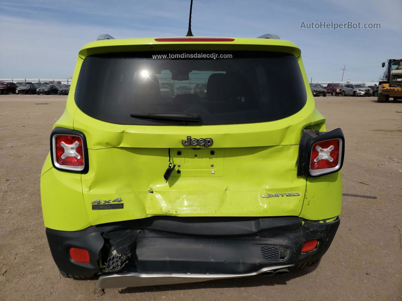 2017 Jeep Renegade Limited Green vin: ZACCJBDB5HPF34554