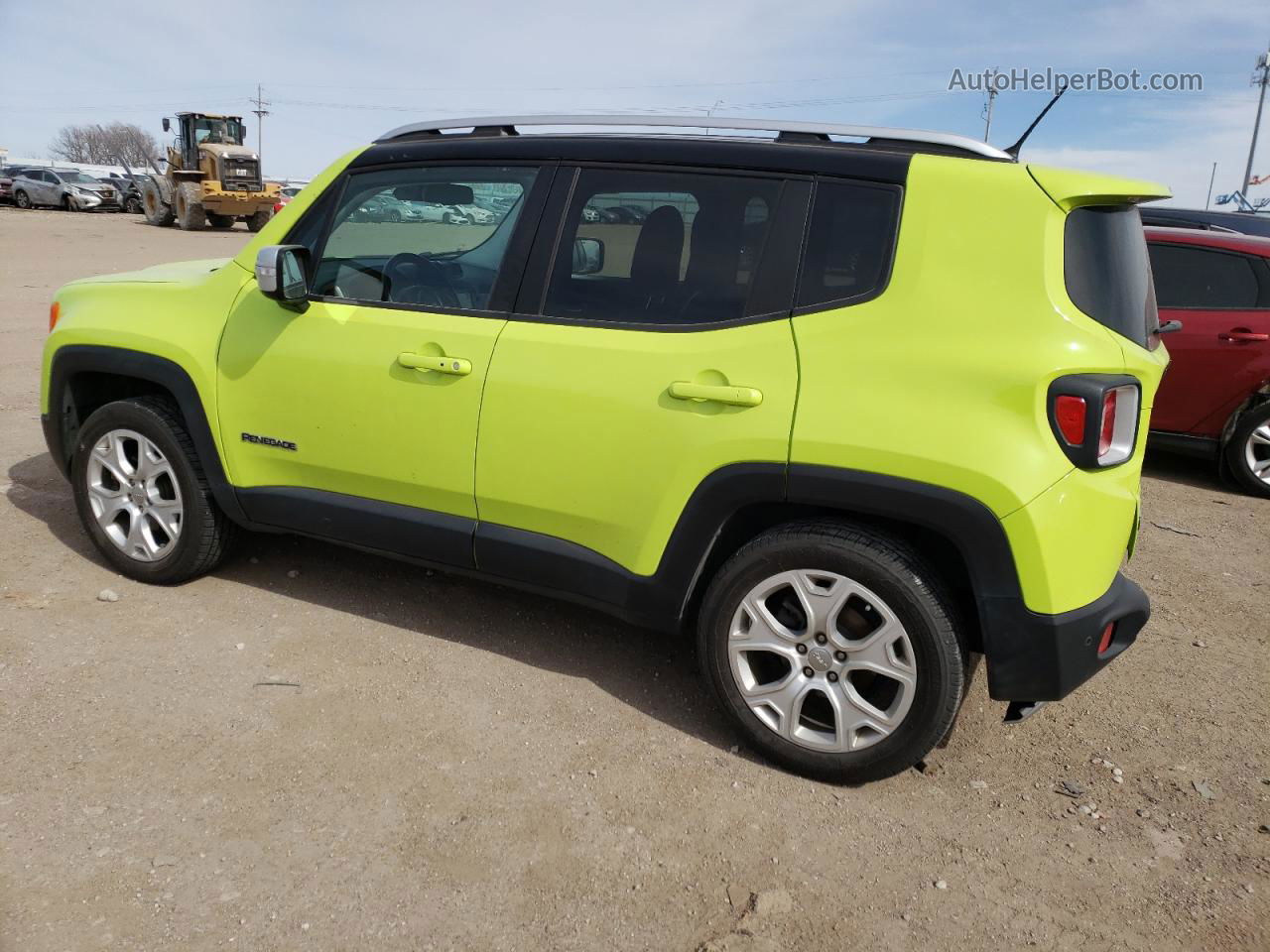 2017 Jeep Renegade Limited Зеленый vin: ZACCJBDB5HPF34554