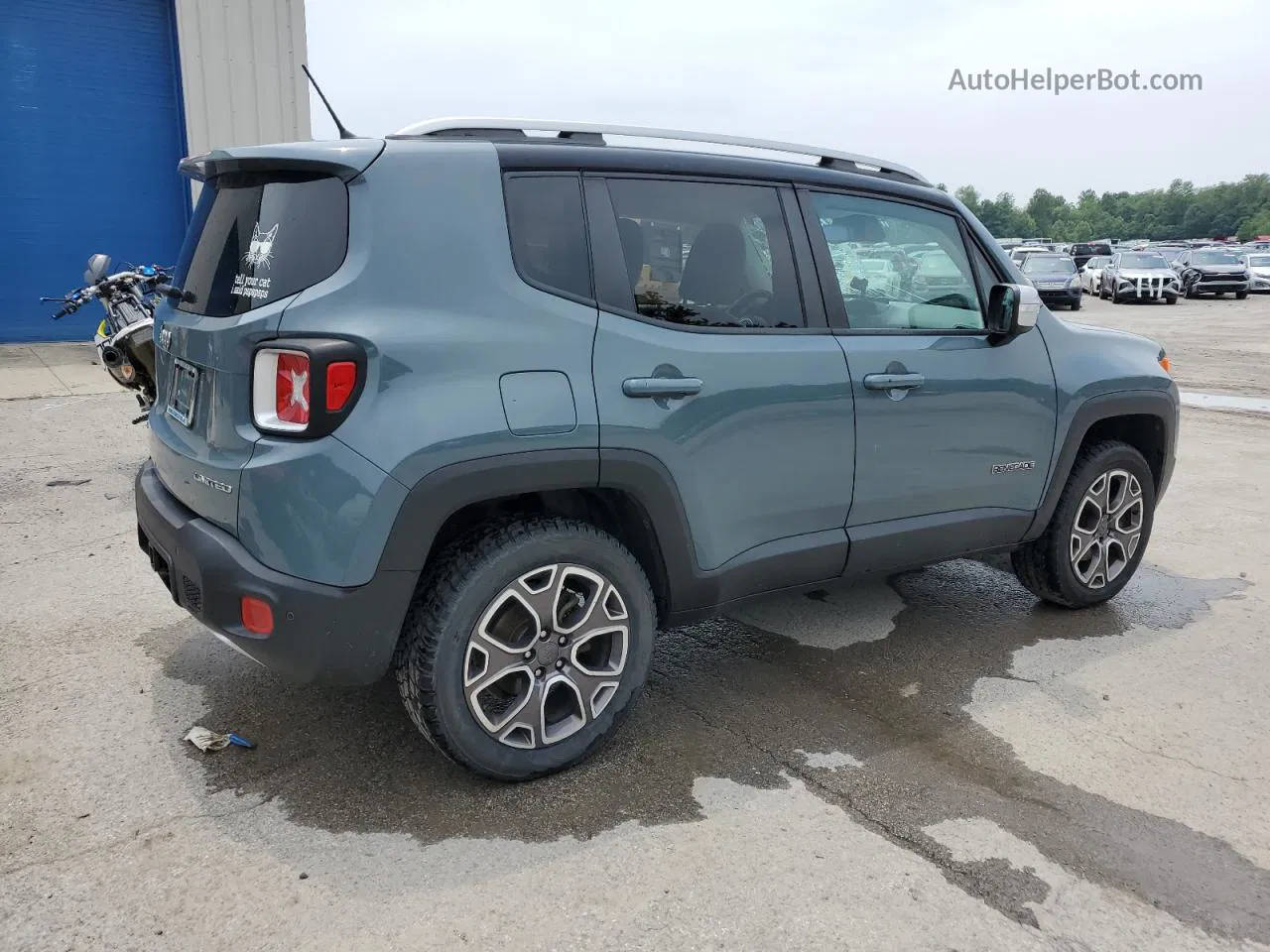 2017 Jeep Renegade Limited Blue vin: ZACCJBDB6HPF59026