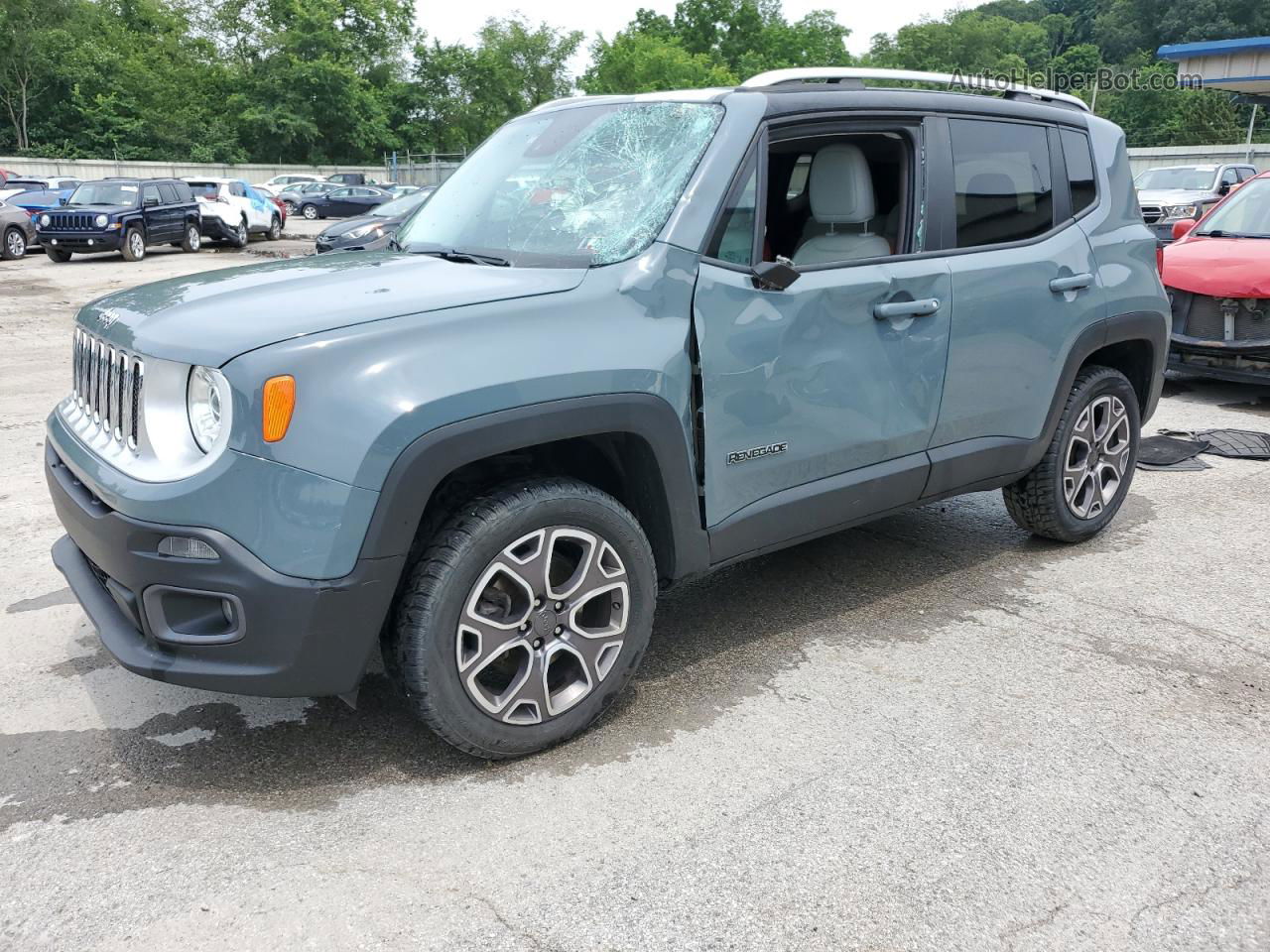 2017 Jeep Renegade Limited Blue vin: ZACCJBDB6HPF59026