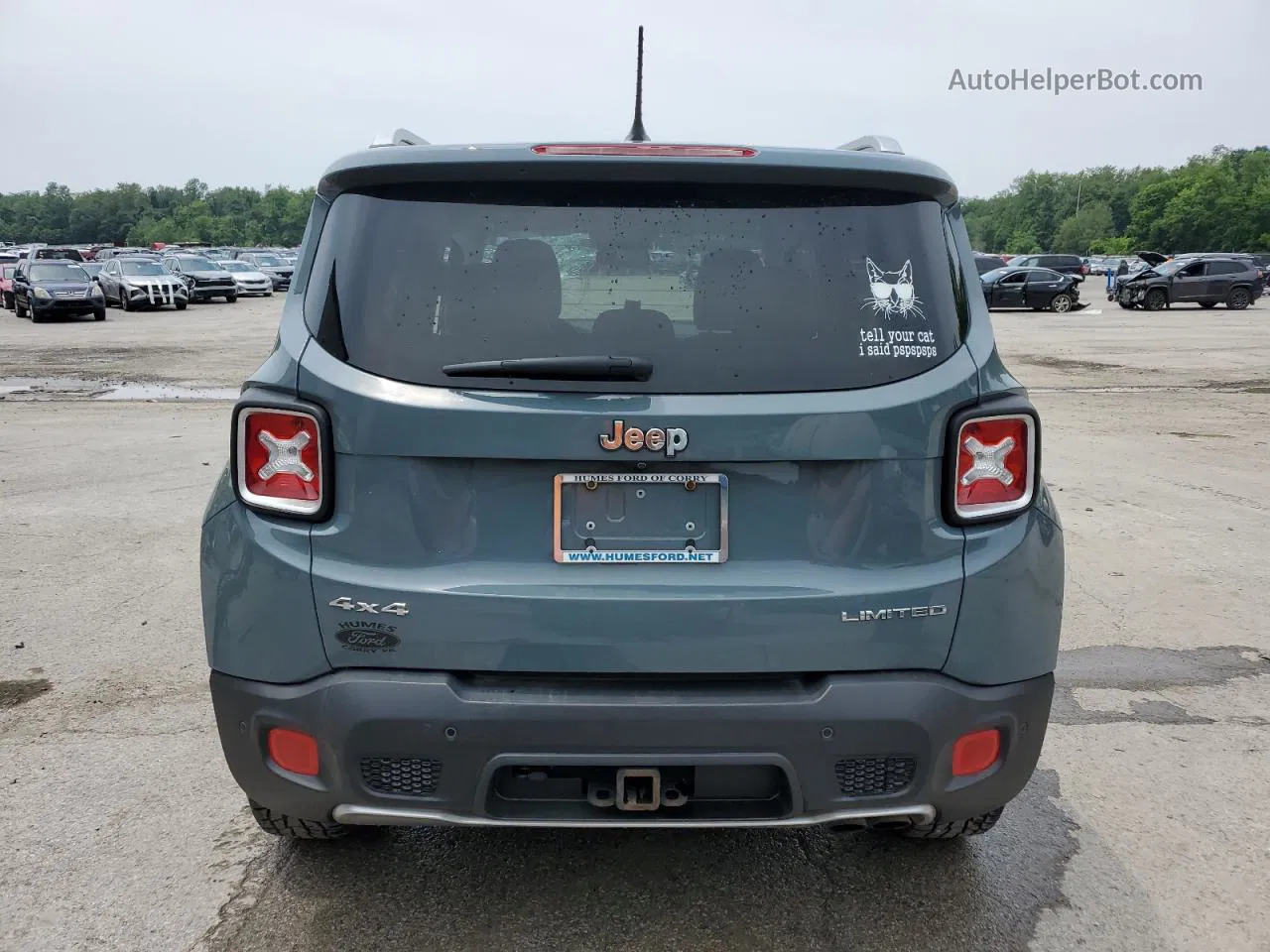 2017 Jeep Renegade Limited Blue vin: ZACCJBDB6HPF59026