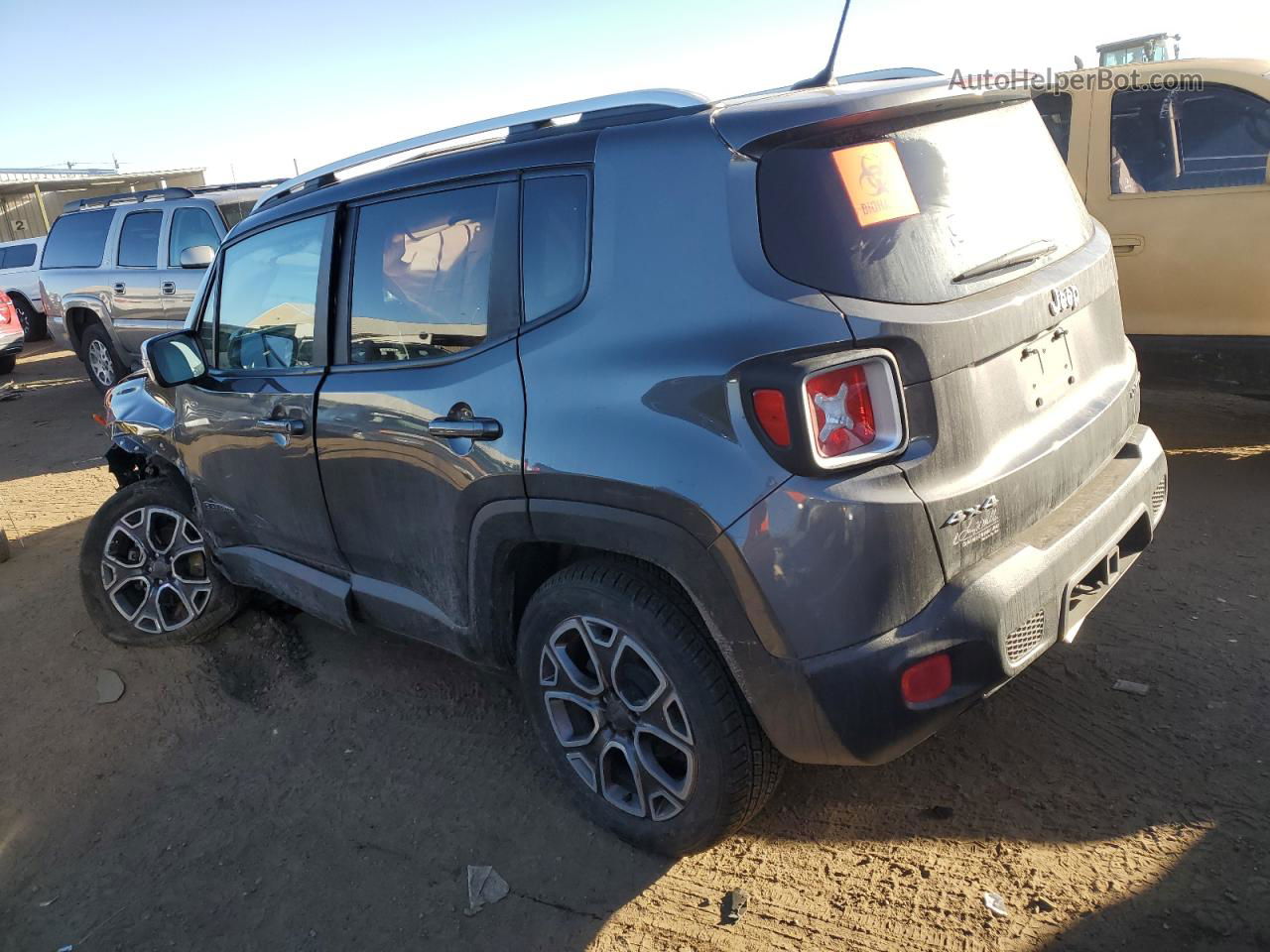 2017 Jeep Renegade Limited Gray vin: ZACCJBDB6HPG38602