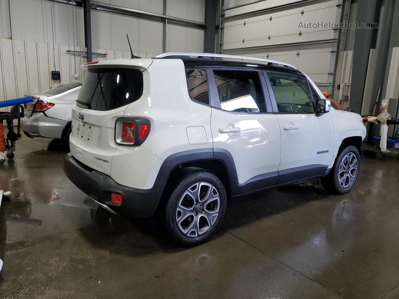 2018 Jeep Renegade Limited White vin: ZACCJBDB7JPG71310