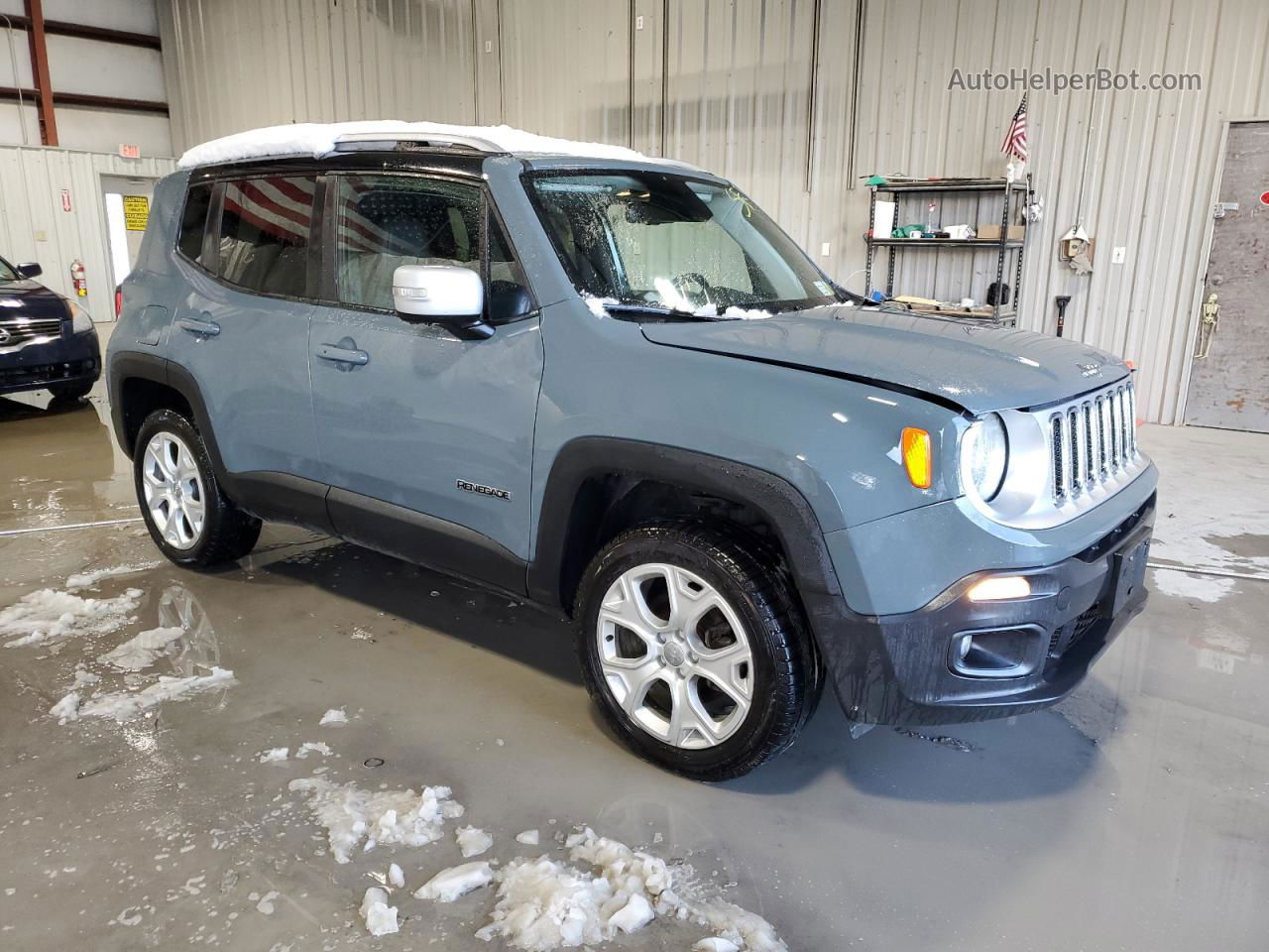 2018 Jeep Renegade Limited Gray vin: ZACCJBDB7JPJ16838