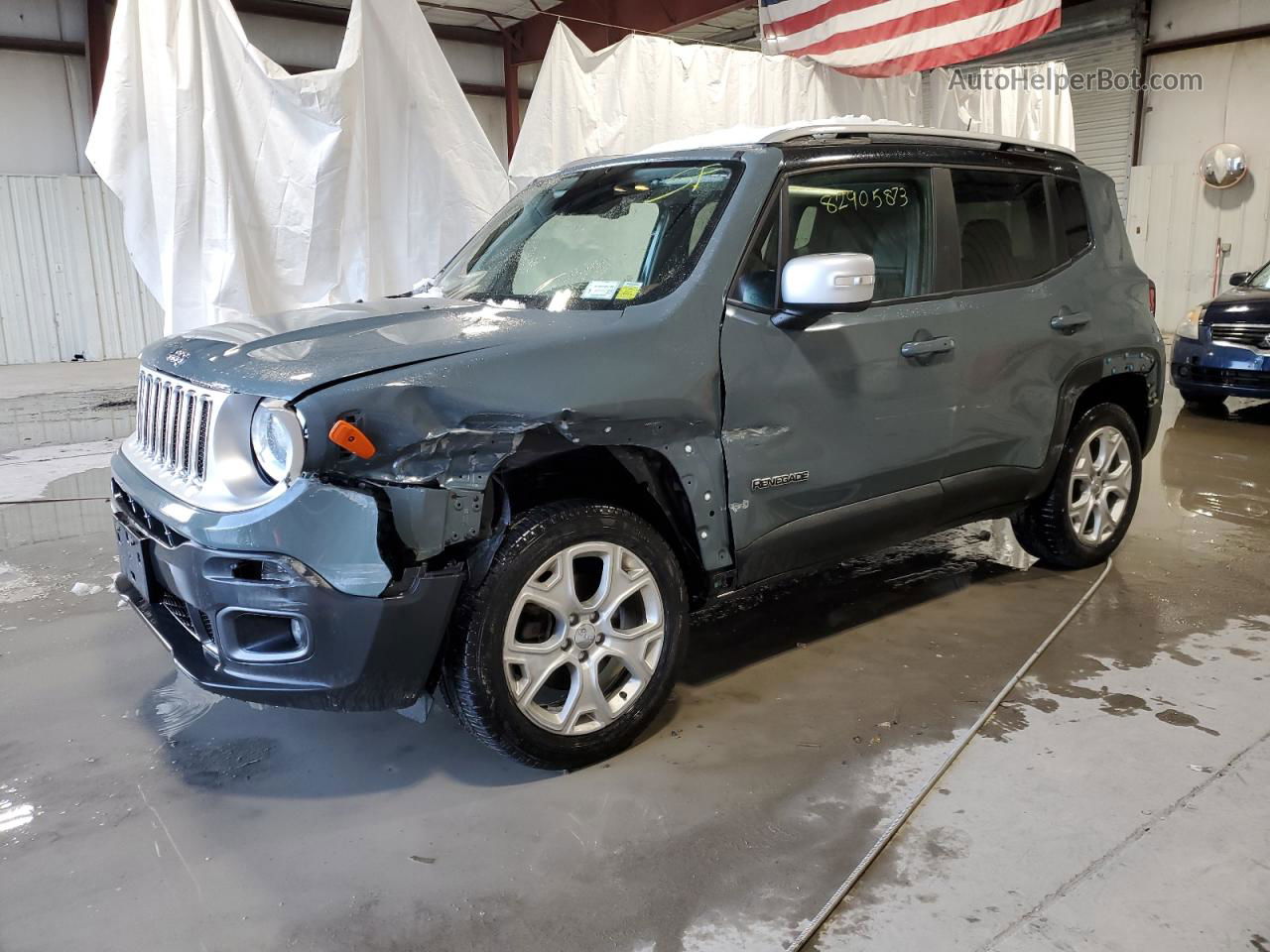 2018 Jeep Renegade Limited Gray vin: ZACCJBDB7JPJ16838