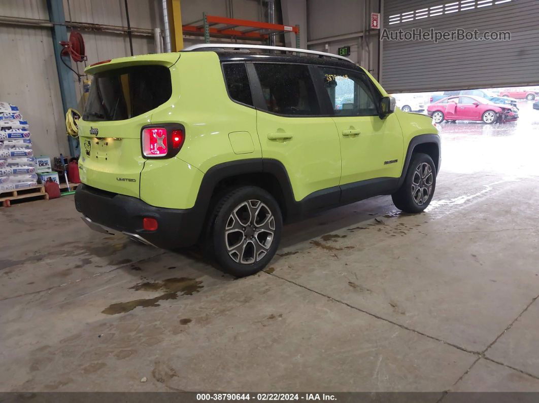 2017 Jeep Renegade Limited 4x4 Green vin: ZACCJBDB9HPF45945