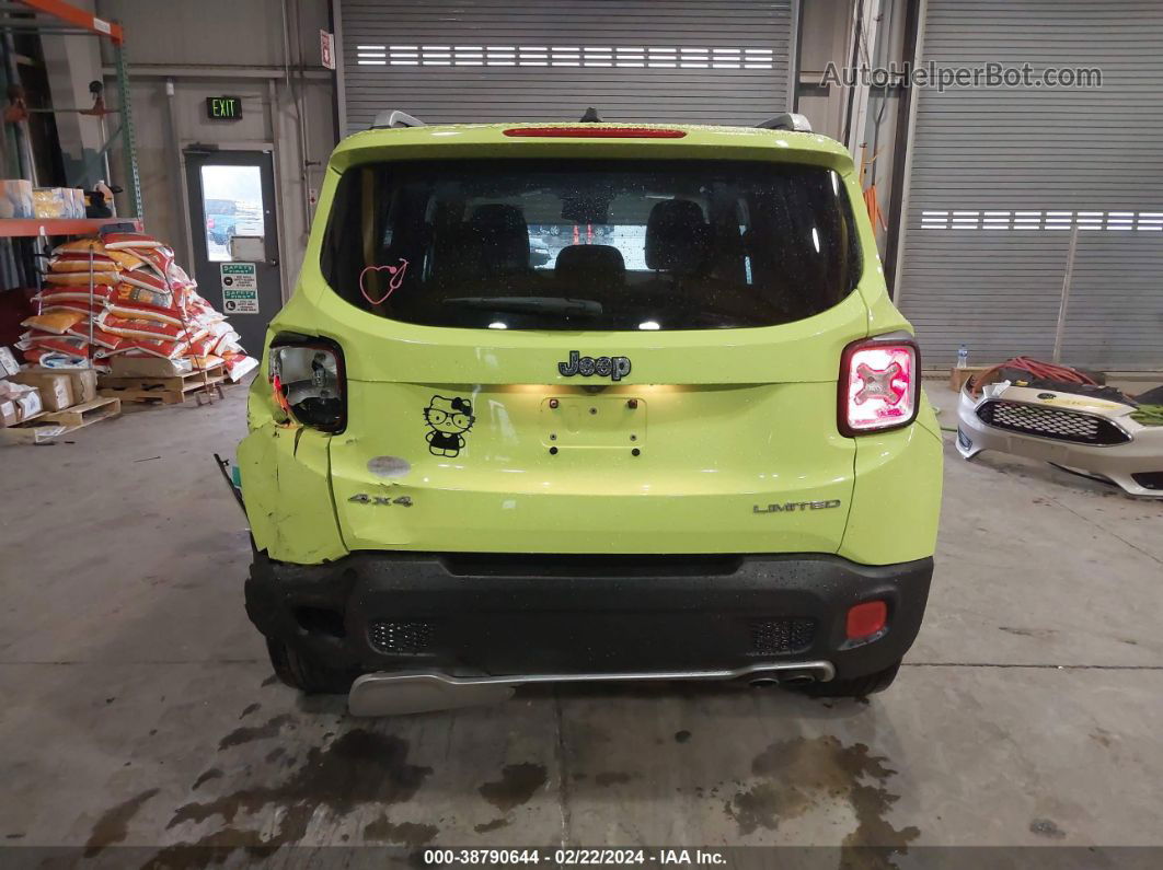 2017 Jeep Renegade Limited 4x4 Green vin: ZACCJBDB9HPF45945