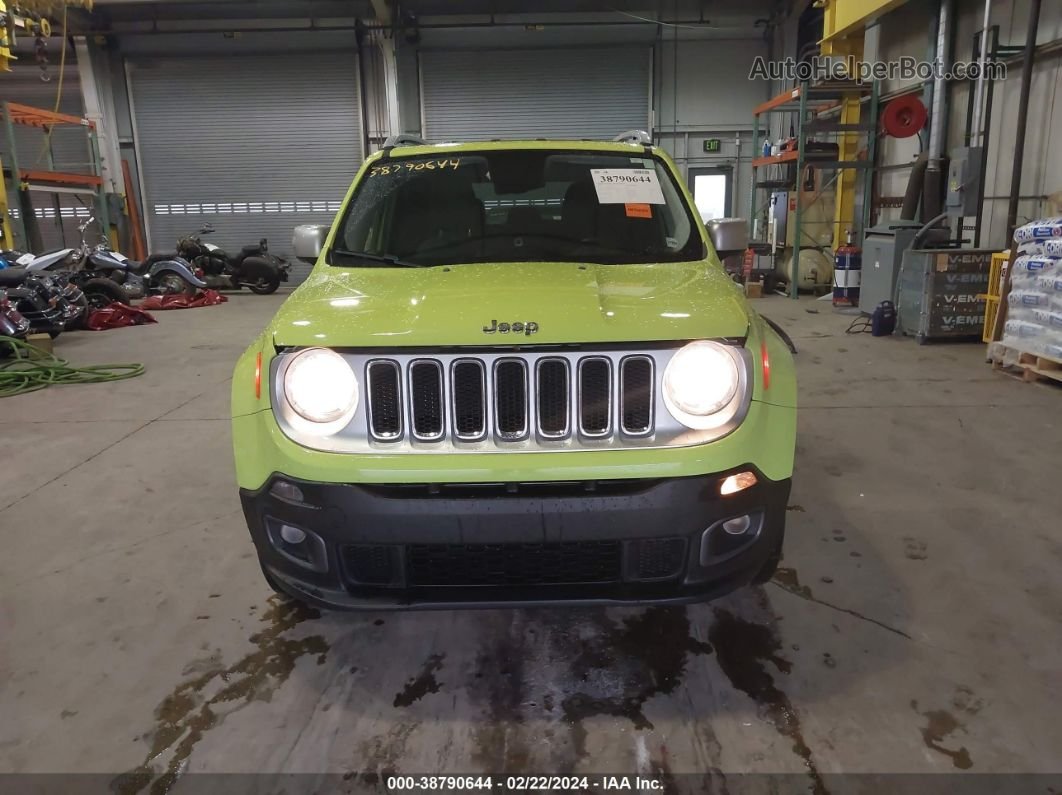 2017 Jeep Renegade Limited 4x4 Green vin: ZACCJBDB9HPF45945