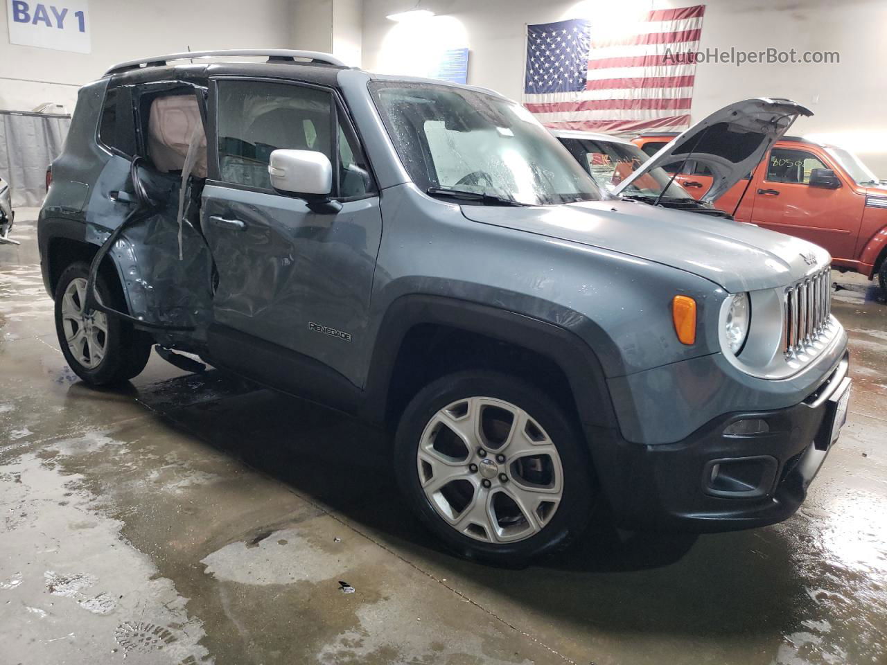 2018 Jeep Renegade Limited Turquoise vin: ZACCJBDB9JPH98981